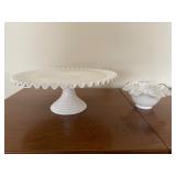 2 - Fenton glass pieces