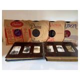Antique photo album and records