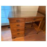 4-drawer desk with glass top