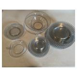 26-pc Candlewick clear glass dinner set