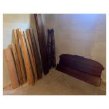 Antique full size poster bed