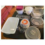 Assorted plasticware