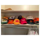 Lot of vintage farmer hats