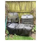 Straw and compost
