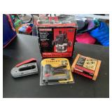 Tools- staplers, router, bit set