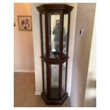 Lighted curio cabinet