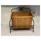 Longaburger basket with stand