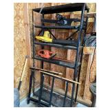 Shelving unit with contents