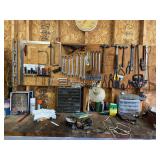 Wall and table contents