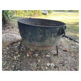 Large cast iron kettle