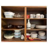 Assorted glassware and dishes