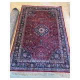 6 ft x 9 ft area rug with pad