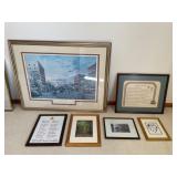 6 - framed wall decor