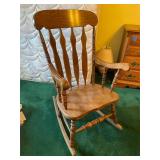 Wooden rocking chair