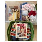 Large lot of crochet supplies