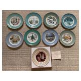 9 - vintage collectible plates
