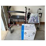2 - walkers with raised toilet seat