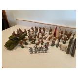 Antique toy metal military figures