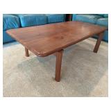 Wood coffee table