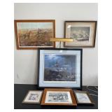6 - western theme framed art