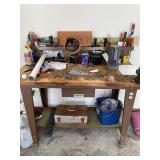 Workbench with contents