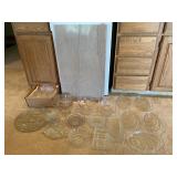 Marble pastry stone and glass