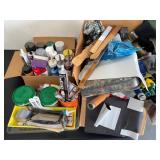 Assorted painting supplies