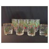 Nikki happy holidays Christmas dishes, glasses