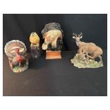 Assorted statues