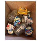 Ball jars, lids and glass jars