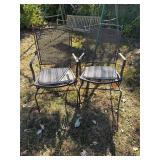 Rod iron chairs