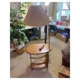 End table with lamp