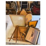 Frames and wood pieces