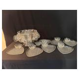 Punch bowl and snack set