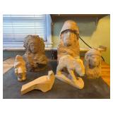 Bass and butternut wood rough cut outs