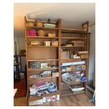 Wooden shelves-no contents
