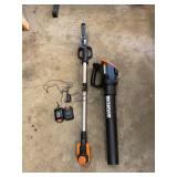 Toe works battery weed trimmer and blower