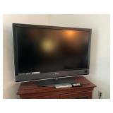 Sony TV 52 in, TV Stand and DVD player