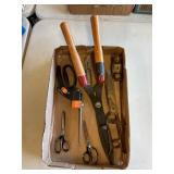 Scissors, yard tools