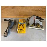 Disc sander, craftsman saw, dewalt angle grinder