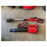 Craftsman battery blower and weed trimmer