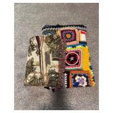 Vintage Afghan and gone with the wind blanket
