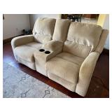 Power double-reclining sofa