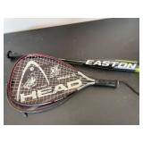 Head Demon XL and Easton baseball bat