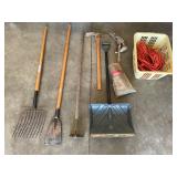 Outdoor tools, winch, chain, and power cables