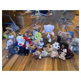 Assorted bears and stuff animals