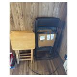 Tv trays and folding chairs