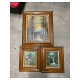 Assorted oil paintings