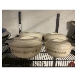 Vintage Pelicano insulated casserole dishes