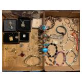 Assorted bracelets and necklaces